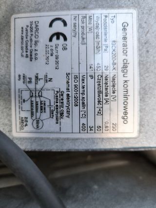 Extractor de fums INOX per a estufes / xemeneies