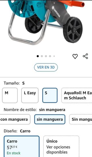 Carro portamanguera Gardena AquaRoll S