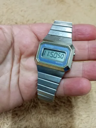 Reloj Thermidor Vintage Digital Plata