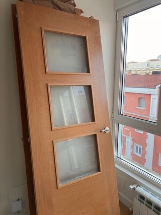 Lote 3 Puertas Madera con Cristal