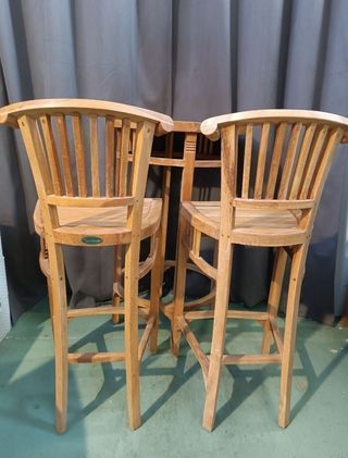 Conjunto Mesa y taburetes Madera Teka