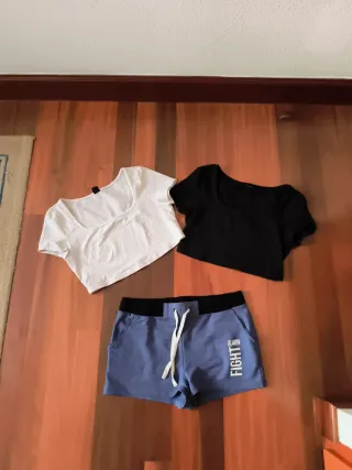 Conjunto 2 Camisetas y Pantalón Corto