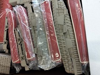 Conjunto de jardín de resina 4 piezas, Gris y terracota