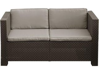 Conjunto Jardín Resina Sophie Sofá + 2 Sillones + Mesa