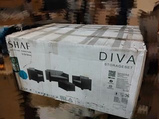 Conjunto Jardín Resina Sophie Sofá + 2 Sillones + Mesa