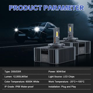 Bombillas LED D5S/D5R TECTICO 6000K CANBUS