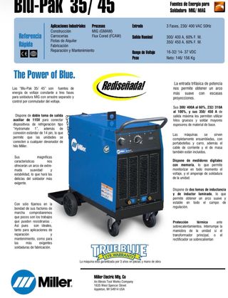 Maquina soldar refrigerada MILLER 450 🇺🇸