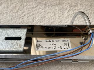 Aplique Baño acero inox