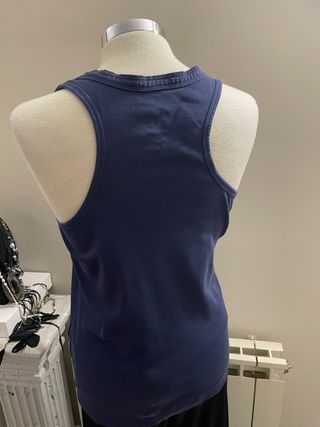 Camiseta tirantes Naf Naf azul marino Talla XL