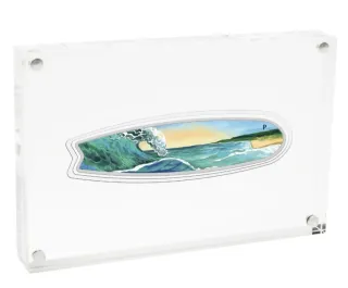 Moneda Plata 2oz Surfboard Perth Mint 2020