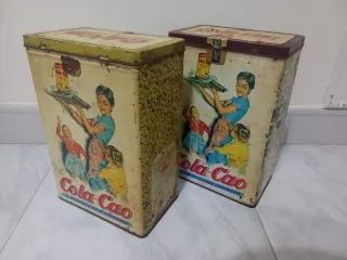 2 Latas antiguas Cola-Cao