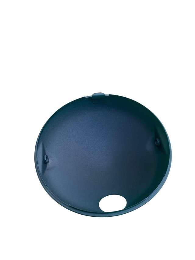 Carcasa de faro de 7 pulgadas para moto, negra con acabado mate