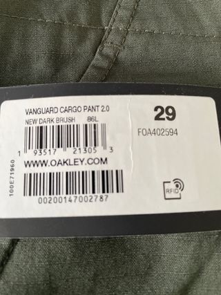Pantalón Cargo Oakley Vanguard 2.0 Talla 29