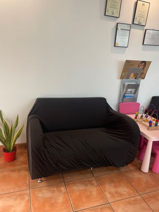 Sofá 2 plazas negro