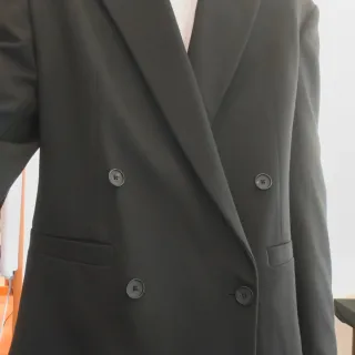 Americana Negra Oversized Hombre Talla M