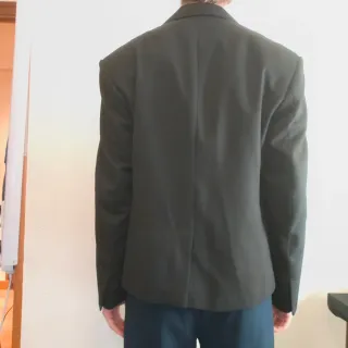 Americana Negra Oversized Hombre Talla M