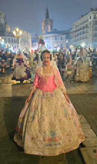 Traje de Fallera Rosa de 8 a 10 años