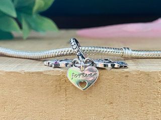 Charm Hermanos Niña y Niño - Plata