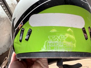 Casco Cross Infantil Negro/Blanco/Verde