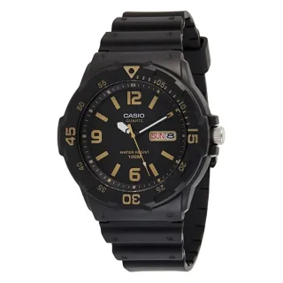 Casio MRW-200 Reloj de Pulsera Negro y Dorado