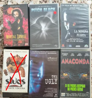 LOTES VHS CAJA VIDEOCLUB HORROR SUSPENSE TERROR