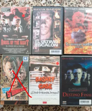 LOTES VHS CAJA VIDEOCLUB HORROR SUSPENSE TERROR