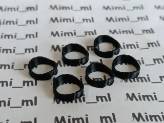 6 cuellos impresos en 3D para Playmobil