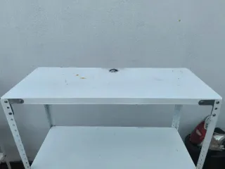 3 Estanterías Metálicas Blancas