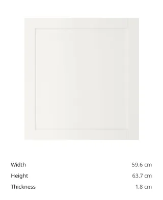 Porta per mobile Ikea Besta Harviken Bianca