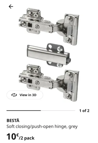 Porta per mobile Ikea Besta Harviken Bianca