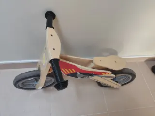 Bicicleta madera sin pedales