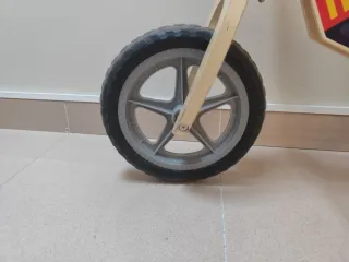 Bicicleta madera sin pedales