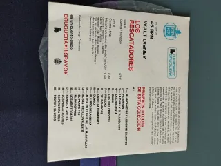 Lote Cuento Disco Disney Dumbo y Los Rescatadores