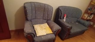 Conjunto sofá 2+1 plazas buen estado