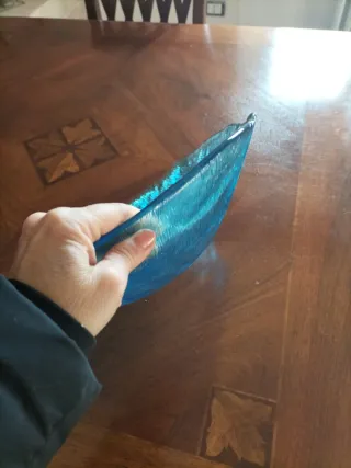 Grande porta oggetti blu