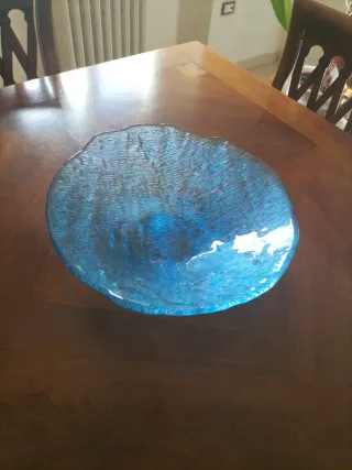 Grande porta oggetti blu