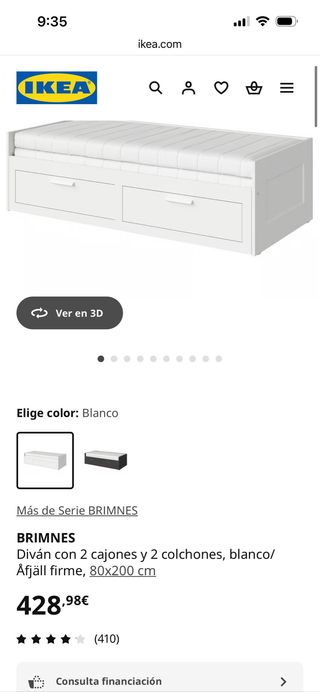 Cama extensible BRIMNES IKEA