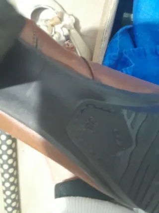 Botines marrones con hebilla De piel hecho en Espa