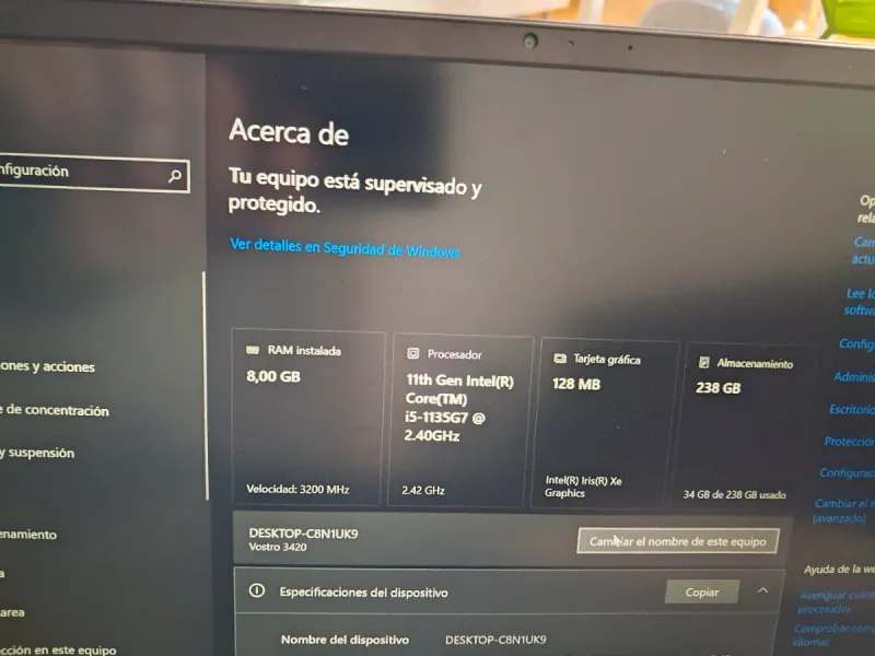 Portátil Dell Vostro 3420 afbeelding 4