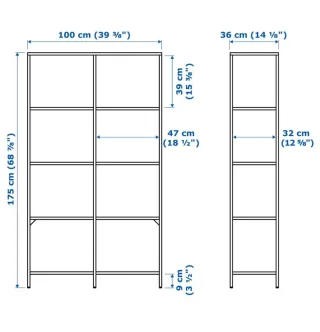 Estantería negra + 2 mesas salón