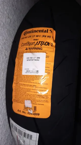 Neumático Moto Trasero Contisport Attack 2