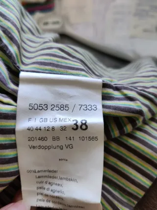 Cazadora cuero Betty Barclay trenzada Talla S