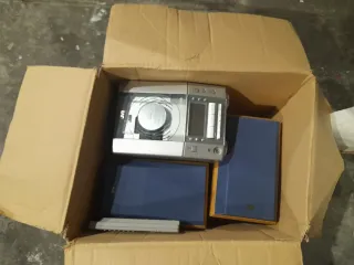 Microsistema JVC Plata y Azul