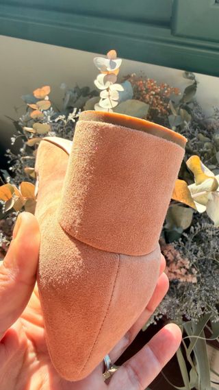 Zapatos Gloria Ortiz ante rosa talla 41