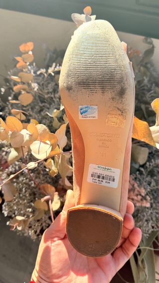 Zapatos Gloria Ortiz ante rosa talla 41