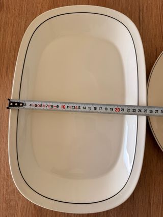 Bandeja Irabia Porcelana Negra y Blanca