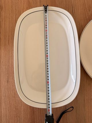 Bandeja Irabia Porcelana Negra y Blanca