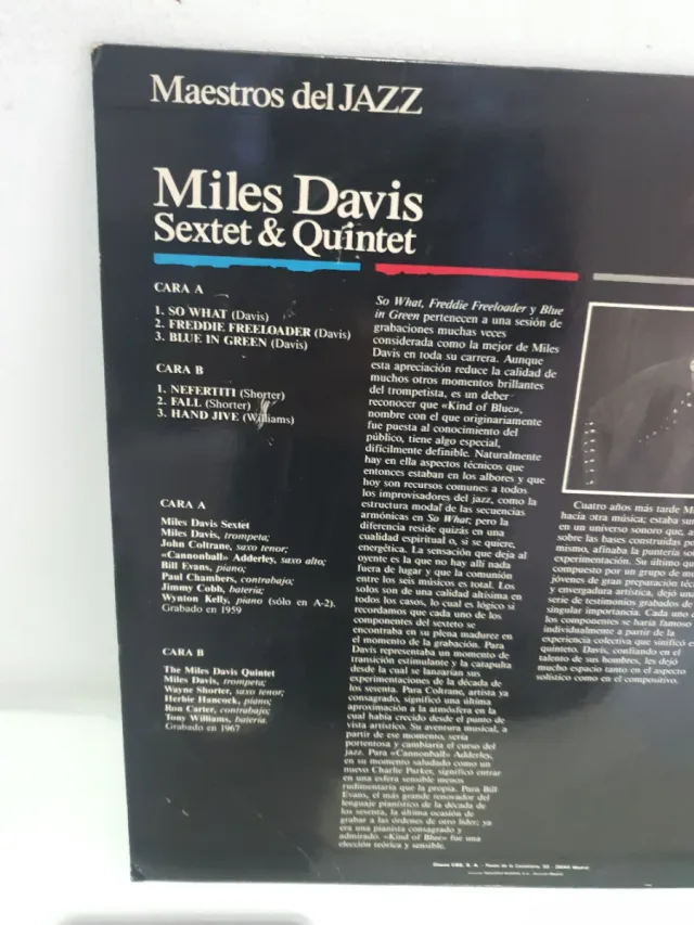 Vinilo Miles Davis Sextet & Quintet