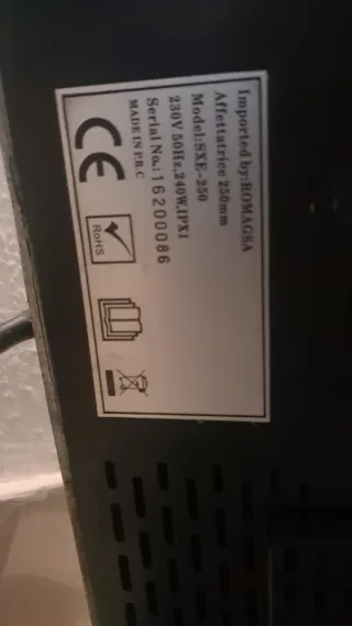 Cortadora Fiambrera CESALPINA 25 SXE-250