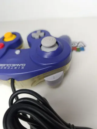 Mando Nintendo Gamecube Morado Transparente